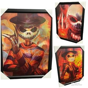📦 New Jack Skellington The Nightmare Before Christmas Framed Poster / Picture